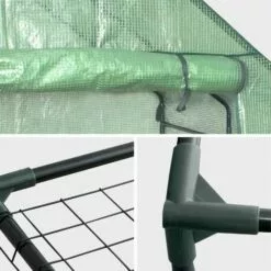 ALICE'S GARDEN Serre De Jardin Basilic 2m² Avec 8 étagères En Polyéthylène - Vert -Serre de jardin Boutique 52666037 5