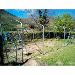 ATOUT LOISIR Serre Tunnel Deschamps Pieds Droits Larg 3 M Pas à 1.50 M, L 3 M, Type 200 Microns Incolore Plasticlair , Façade Pas De Façade Ni De Porte, Support De Culture Non -Serre de jardin Boutique 53108645 3
