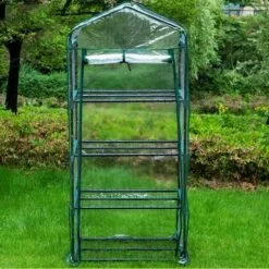 SUPERMARKET Housse De Rechange Pour Mini Serre - 4 étages - En PVC Transparent - Étanche - Pour Le Jardin - Pour L'intérieur Et L'extérieur - Support En Fer Non Inclus,Une Pièce, Vert Transparent,Superma 7 SUPERMARKET Housse De Rechange Pour Mini Serre - 4 étages - En PVC Transparent - Étanche - Pour Le Jardin - Pour L'intérieur Et L'extérieur - Support En Fer Non Inclus,Une Pièce, Vert Transparent,Superma -Serre de jardin Boutique 53315029 3