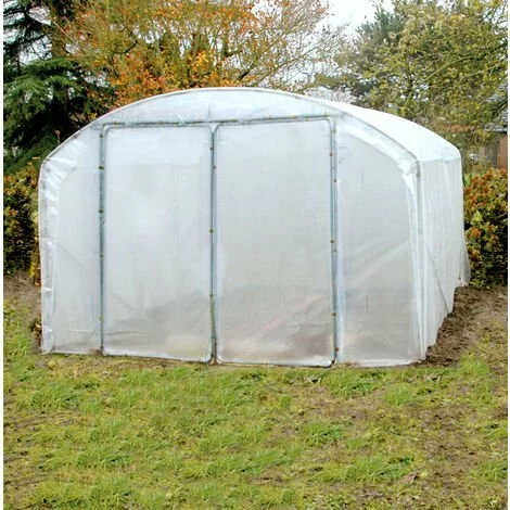 ATOUT LOISIR Serre Tunnel Deschamps Pieds Droits Larg 4 M Pas à 2 M, L 4 M, Type 200 Microns Incolore Plasticlair , Façade Pas De Façade Ni De Porte, Support De Culture Non 2 ATOUT LOISIR Serre Tunnel Deschamps Pieds Droits Larg 4 M Pas à 2 M, L 4 M, Type 200 Microns Incolore Plasticlair , Façade Pas De Façade Ni De Porte, Support De Culture Non – Image 2