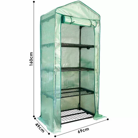 Hengda Serre De Jardin, Fleurs Ou Légumes,70 X 50 X 160CM, Couverture Vert Translucide - Vert 2 Hengda Serre De Jardin, Fleurs Ou Légumes,70 X 50 X 160CM, Couverture Vert Translucide - Vert – Image 2