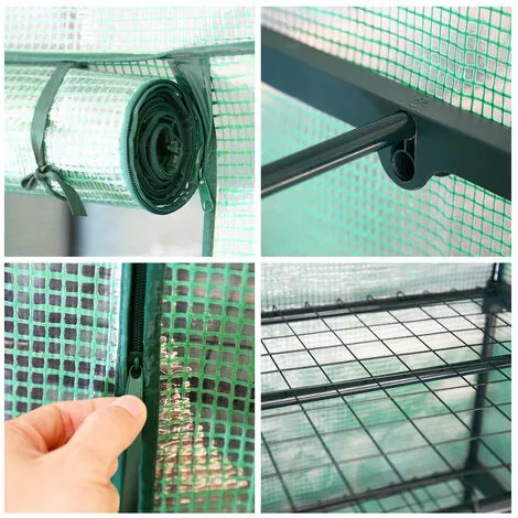 Hengda Serre De Jardin, Fleurs Ou Légumes,70 X 50 X 160CM, Couverture Vert Translucide - Vert 3 Hengda Serre De Jardin, Fleurs Ou Légumes,70 X 50 X 160CM, Couverture Vert Translucide - Vert – Image 3