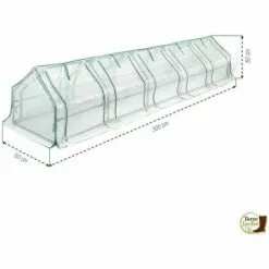 TERRE JARDIN Mini Serre Tunnel 3 Mètres Avec Fenêtres -Serre de jardin Boutique 53516719 3