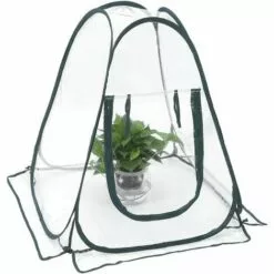 BARES Portable Serre Tente Mini Jardin Imperméable Plantes Et Fleurs Couverture Tente Transparent PVC À Effet De Serre