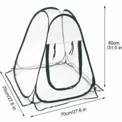 BARES Portable Serre Tente Mini Jardin Imperméable Plantes Et Fleurs Couverture Tente Transparent PVC À Effet De Serre -Serre de jardin Boutique 53560675 3