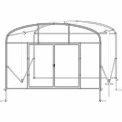 ATOUT LOISIR Serre Tunnel Deschamps Pieds Droits Larg 5 M Pas à 1.50 M, L 6 M, Type 200 Microns Incolore Plasticlair , Façade 1 Façade Avec Filet, Support De Culture Non 6 ATOUT LOISIR Serre Tunnel Deschamps Pieds Droits Larg 5 M Pas à 1.50 M, L 6 M, Type 200 Microns Incolore Plasticlair , Façade 1 Façade Avec Filet, Support De Culture Non -Serre de jardin Boutique 53592078 3