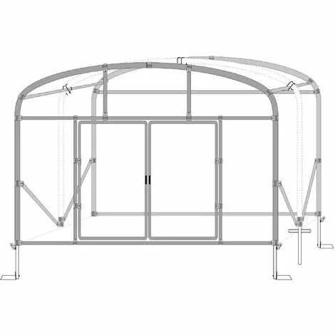 ATOUT LOISIR Serre Tunnel Deschamps Pieds Droits Larg 5 M Pas à 1.50 M, L 6 M, Type 200 Microns Incolore Plasticlair , Façade 1 Façade Avec Filet, Support De Culture Non 3 ATOUT LOISIR Serre Tunnel Deschamps Pieds Droits Larg 5 M Pas à 1.50 M, L 6 M, Type 200 Microns Incolore Plasticlair , Façade 1 Façade Avec Filet, Support De Culture Non – Image 3