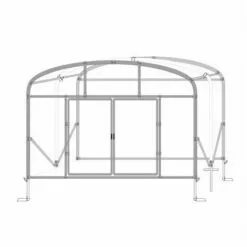 ATOUT LOISIR Serre Tunnel Deschamps Pieds Droits Larg 5 M Pas à 2 M, L 6 M, Type 200 Microns Incolore Plasticlair , Façade Pas De Façade Ni De Porte, Support De Culture Non -Serre de jardin Boutique 53592311 4