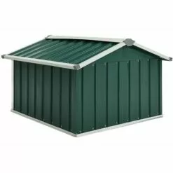 LANGRAY Abri Tondeuse Robot De Jardin 92x97x63 Cm Acier Galvanisé Vert Maison & Jardin -Serre de jardin Boutique 53826570 4