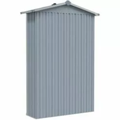 LANGRAY Abri De Jardin Gris 107,5x46x183 Cm Acier Galvanisé Maison & Jardin 8 LANGRAY Abri De Jardin Gris 107,5x46x183 Cm Acier Galvanisé Maison & Jardin -Serre de jardin Boutique 53826583 4