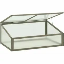 LANGRAY Serre 100x65x40 Cm Bois De Sapin Maison & Jardin -Serre de jardin Boutique 53826709 5