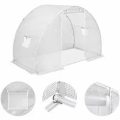 LANGRAY Serre 4,5 M² 300x150x200 Cm Maison & Jardin -Serre de jardin Boutique 53826734 5