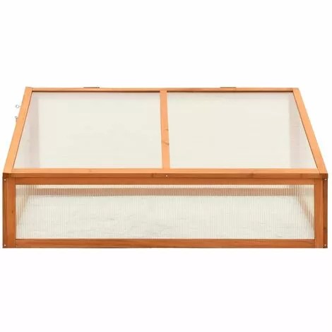 Hommoo Serre 100x65x40 Cm Bois De Sapin 5 Hommoo Serre 100x65x40 Cm Bois De Sapin – Image 5