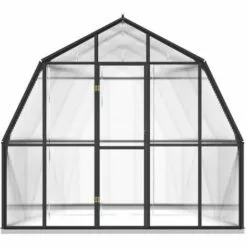 VidaXL Serre Avec Cadre De Base Anthracite 6,66 M² Aluminium - Anthracite -Serre de jardin Boutique 54342521 3