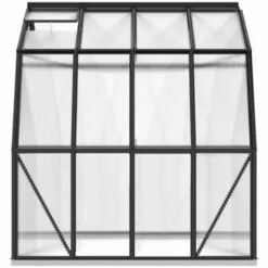 VidaXL Serre Avec Cadre De Base Anthracite 6,66 M² Aluminium - Anthracite -Serre de jardin Boutique 54342521 5