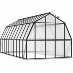 YOUTHUP Serre Avec Cadre De Base Anthracite 16,64 M² Aluminium - Anthracite -Serre de jardin Boutique 54514495 4