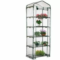 SUPERMARKET PVC Couvercle, Serre De Jardin, Avec Bâche Amovible Balcon Terrasse Tente, Étanche Et Anti-UV, Pour Faire Pousser Et Protéger Plantes (Non Compris Le Support En Fer),Superma,vert