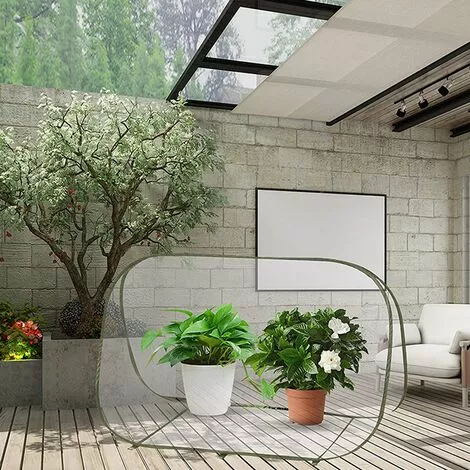 SUPERMARKET Petit Serre De Jardin Mini Pop Up Serre Protection Plantes Tente Fleur Abri Backyard Balcon Terrasse Serres De Culture En PVC Pour Intérieur Ou Extérieur 90x52x62 Cm,Superma,transparent+vert 3 SUPERMARKET Petit Serre De Jardin Mini Pop Up Serre Protection Plantes Tente Fleur Abri Backyard Balcon Terrasse Serres De Culture En PVC Pour Intérieur Ou Extérieur 90x52x62 Cm,Superma,transparent+vert – Image 3