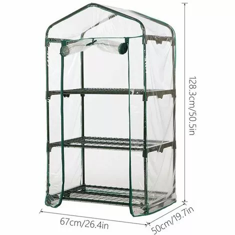 SUPERMARKET Mini Serre Balcon,Serre De Jardin Solide En PVC,Tissu Imperméable Transparent Amovible,pour La Plantation Intérieure Et Extérieure,Pot,Fleurs,Superma,(3 Couches) 2 SUPERMARKET Mini Serre Balcon,Serre De Jardin Solide En PVC,Tissu Imperméable Transparent Amovible,pour La Plantation Intérieure Et Extérieure,Pot,Fleurs,Superma,(3 Couches) – Image 2