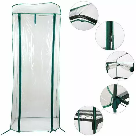 SUPERMARKET Mini Serre Balcon,Serre De Jardin Solide En PVC,Tissu Imperméable Transparent Amovible,pour La Plantation Intérieure Et Extérieure,Pot,Fleurs,Superma,(3 Couches) 3 SUPERMARKET Mini Serre Balcon,Serre De Jardin Solide En PVC,Tissu Imperméable Transparent Amovible,pour La Plantation Intérieure Et Extérieure,Pot,Fleurs,Superma,(3 Couches) – Image 3