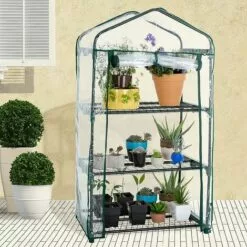 SUPERMARKET Mini Serre Balcon,Serre De Jardin Solide En PVC,Tissu Imperméable Transparent Amovible,pour La Plantation Intérieure Et Extérieure,Pot,Fleurs,Superma,(3 Couches) 8 SUPERMARKET Mini Serre Balcon,Serre De Jardin Solide En PVC,Tissu Imperméable Transparent Amovible,pour La Plantation Intérieure Et Extérieure,Pot,Fleurs,Superma,(3 Couches) -Serre de jardin Boutique 54902710 4