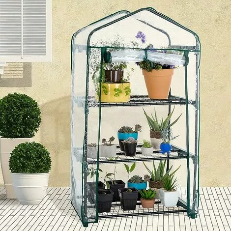 SUPERMARKET Mini Serre Balcon,Serre De Jardin Solide En PVC,Tissu Imperméable Transparent Amovible,pour La Plantation Intérieure Et Extérieure,Pot,Fleurs,Superma,(3 Couches) 4 SUPERMARKET Mini Serre Balcon,Serre De Jardin Solide En PVC,Tissu Imperméable Transparent Amovible,pour La Plantation Intérieure Et Extérieure,Pot,Fleurs,Superma,(3 Couches) – Image 4