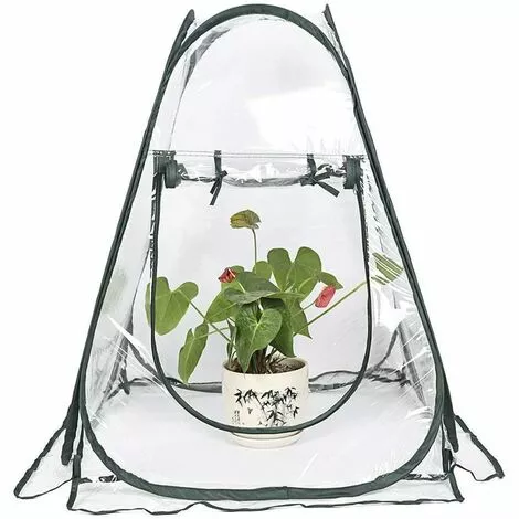ZHUOXUAN Mini Serre Pop Up Grow House, Couverture De Serre Intérieure Extérieure En PVC, Petit Abri De Fleurs De Jardin Portable - 70 X 70 X 80 Cm 2 ZHUOXUAN Mini Serre Pop Up Grow House, Couverture De Serre Intérieure Extérieure En PVC, Petit Abri De Fleurs De Jardin Portable - 70 X 70 X 80 Cm – Image 2