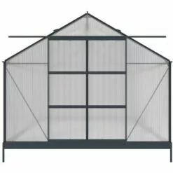 VENTE-UNIQUE.COM Serre De Jardin En Polycarbonate De 13 M² Avec Embase - Anthracite - KALIDA - Gris Anthracite 7 VENTE-UNIQUE.COM Serre De Jardin En Polycarbonate De 13 M² Avec Embase - Anthracite - KALIDA - Gris Anthracite -Serre de jardin Boutique 55882572 3