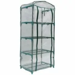 VENTE-UNIQUE.COM Mini Serre De Jardin Serre à Tomates Souple De 0,35 M² - Structure En Acier - TIGRIDIA - Vert 8 VENTE-UNIQUE.COM Mini Serre De Jardin Serre à Tomates Souple De 0,35 M² - Structure En Acier - TIGRIDIA - Vert -Serre de jardin Boutique 55884832 4
