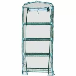 VENTE-UNIQUE.COM Mini Serre De Jardin Serre à Tomates Souple De 0,35 M² - Structure En Acier - TIGRIDIA - Vert 9 VENTE-UNIQUE.COM Mini Serre De Jardin Serre à Tomates Souple De 0,35 M² - Structure En Acier - TIGRIDIA - Vert -Serre de jardin Boutique 55884832 5