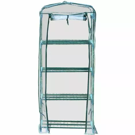 VENTE-UNIQUE.COM Mini Serre De Jardin Serre à Tomates Souple De 0,35 M² - Structure En Acier - TIGRIDIA - Vert 5 VENTE-UNIQUE.COM Mini Serre De Jardin Serre à Tomates Souple De 0,35 M² - Structure En Acier - TIGRIDIA - Vert – Image 5
