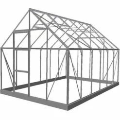 ATOUT LOISIR Serre De Jardin En Verre Trempé De 9.9m², Couleur Vert, Base Sans Base - Vert