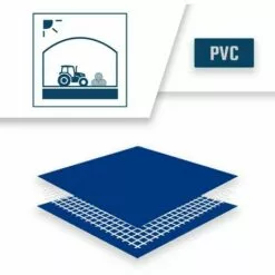 TECPLAST Bâche Tunnel Agricole 2x3 M Ignifugée M2 680TU2 Bleue - Qualité 15 Ans - Bâche étanche Anti-Chaleur - Made In France - Bleue -Serre de jardin Boutique 56364379 4