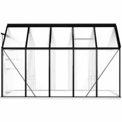 INLIFE Serre Avec Cadre De Base Anthracite Aluminium 5,89 M² -Serre de jardin Boutique 56630669 4