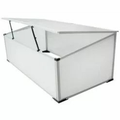 NOVA Mini Serra Balcon Balcon De La Terrasse En Aluminium Et Des Ouvertures En Polycarbonate 2 Serre Froide à 2 Couvercles 110x55x41 Cm