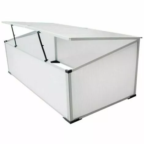 NOVA Mini Serra Balcon Balcon De La Terrasse En Aluminium Et Des Ouvertures En Polycarbonate 2 Serre Froide à 2 Couvercles 110x55x41 Cm 1 NOVA Mini Serra Balcon Balcon De La Terrasse En Aluminium Et Des Ouvertures En Polycarbonate 2 Serre Froide à 2 Couvercles 110x55x41 Cm