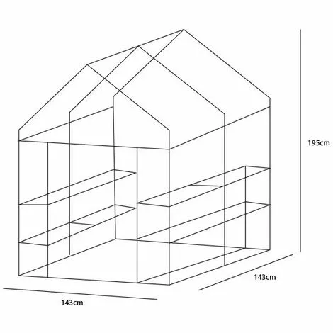 BIGBUYGARDEN Serre Avec Etagères Big House Oh My Home 2 BIGBUYGARDEN Serre Avec Etagères Big House Oh My Home – Image 2