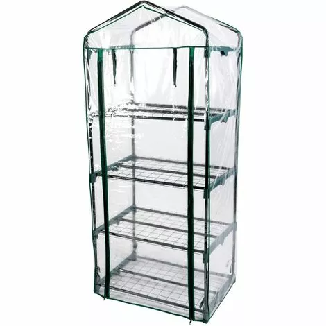 EDCO Serre De Jardin 4 Niveaux Intérieur Dimensions 69x49x160cm 2 EDCO Serre De Jardin 4 Niveaux Intérieur Dimensions 69x49x160cm – Image 2