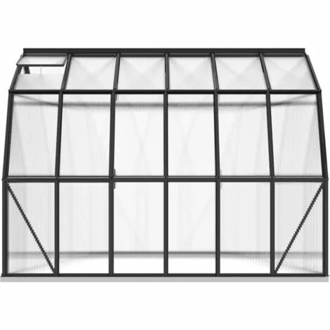 TRUE DEAL Serre Avec Cadre De Base Anthracite 9,98 M² Aluminium 5 TRUE DEAL Serre Avec Cadre De Base Anthracite 9,98 M² Aluminium – Image 5