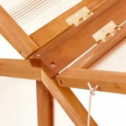 TRUE DEAL Serre Marron 114x80x50 Cm Bois De Sapin -Serre de jardin Boutique 57845331 5