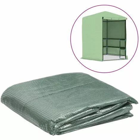 TRUE DEAL Couverture De Remplacement Serre (6,5025 M²) 255x255x194cm Vert 1 TRUE DEAL Couverture De Remplacement Serre (6,5025 M²) 255x255x194cm Vert