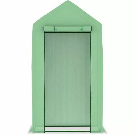 INLIFE Serre Avec Cadre En Acier 0,5 M² 1x0,5x1,9 M 4 INLIFE Serre Avec Cadre En Acier 0,5 M² 1x0,5x1,9 M – Image 4