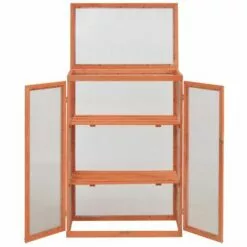 INLIFE Serre Bois 75x47x109 Cm -Serre de jardin Boutique 57884706 4
