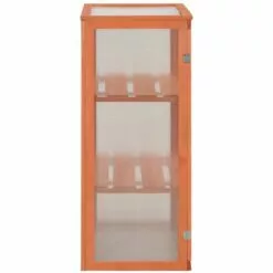 INLIFE Serre Bois 75x47x109 Cm -Serre de jardin Boutique 57884706 5