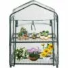 AIDUCHO Couverture De Jardin à Effet De Serre Pour Plantes De Maison à 2 Niveaux PVC étanche Mini Couverture De Jardin Anti-ultraviolets Pour La Décoration De La Maison (sans Cadre En Fer)-69*49*92cm