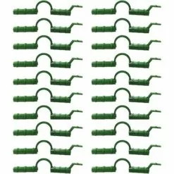 CHANCEY Lot De 20 Clips Tunnels Pour Filet D'ombrage De Cadre De Serre,SEMAket Clips De Protection Pour Tuyau, Couverture Givrée, Cadre De Tuyau, Connecteur De Film