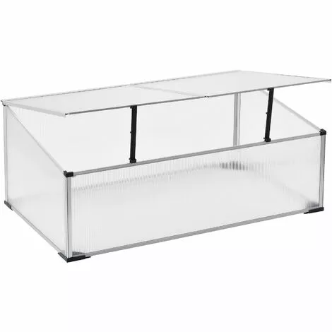 NOVA Greenhouse De Balcon / Terrasse Pour Palet 60x100x30 / 40 Cm Toit Divisé Et Ouvert 1 NOVA Greenhouse De Balcon / Terrasse Pour Palet 60x100x30 / 40 Cm Toit Divisé Et Ouvert