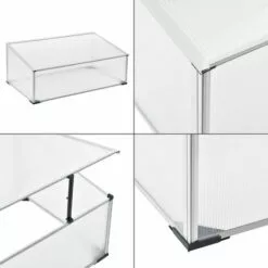 NOVA Balcony Greenhouse Terrace Pour Les Plantes 60x100x30 / 40 Cm Avec Toit D'ouverture -Serre de jardin Boutique 58598748 3