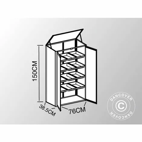 DANCOVER Mini Serre Polycarbonate 0,29m², 0,76x0,385x1,5m, Aluminium - Argenté 3 DANCOVER Mini Serre Polycarbonate 0,29m², 0,76x0,385x1,5m, Aluminium - Argenté – Image 3