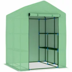 NOVA Greenhouse Avec étagères En Acier 143x143x195 Cm -Serre de jardin Boutique 59995804 4